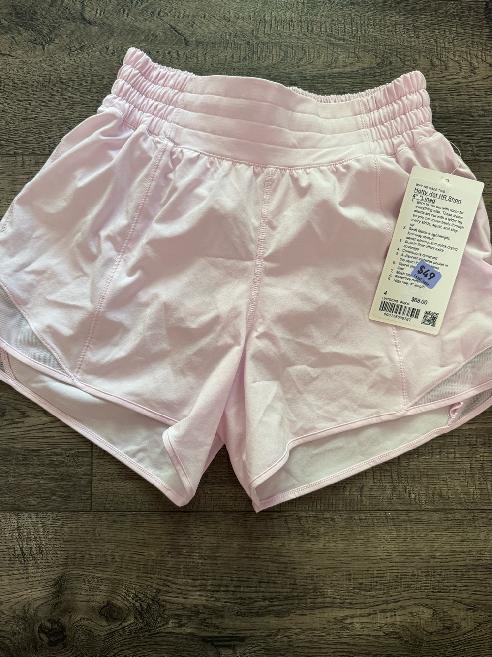 lululemon athletica Light Pink Athletic Shorts
